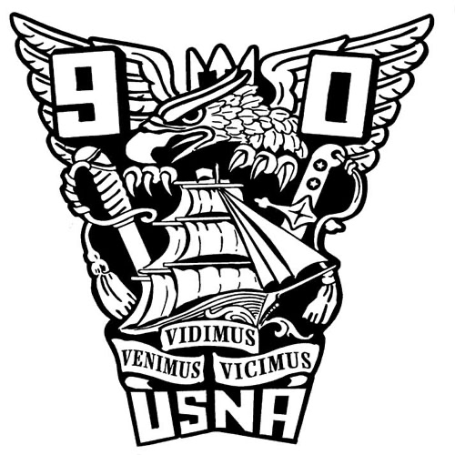 USS Victorious ship's crest (USNA Class of 1990)